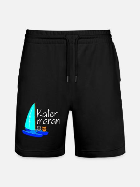 Katamaran - Stanley/Stella Unisex Bio Joggingshorts Trainer  - Schwarz