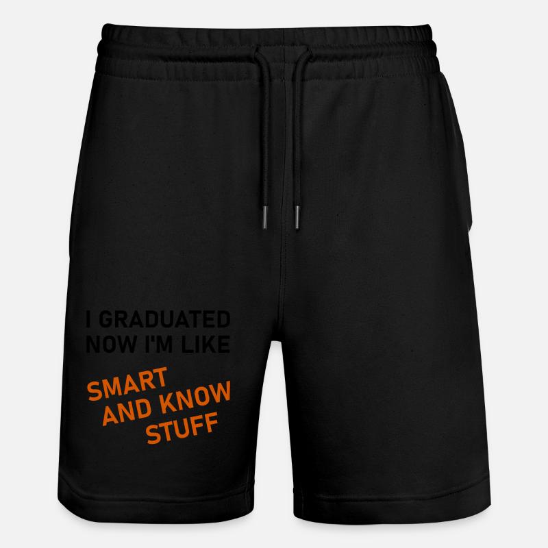 I Graduated - Short de jogging bio TRAINER Stanley/Stella unisexe - noir