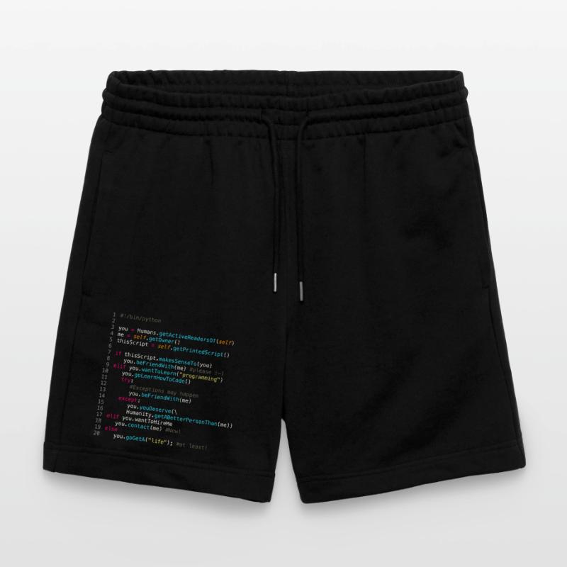 Sei mit Programmierern befreundet (in Python) Stanley/Stella Unisex Bio Joggingshorts Trainer 