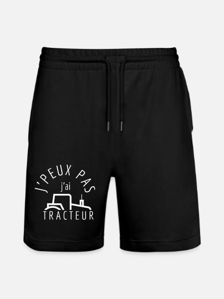 J'Peux Pas J'Ai Tracteur - Short de jogging bio TRAINER Stanley/Stella unisexe - noir