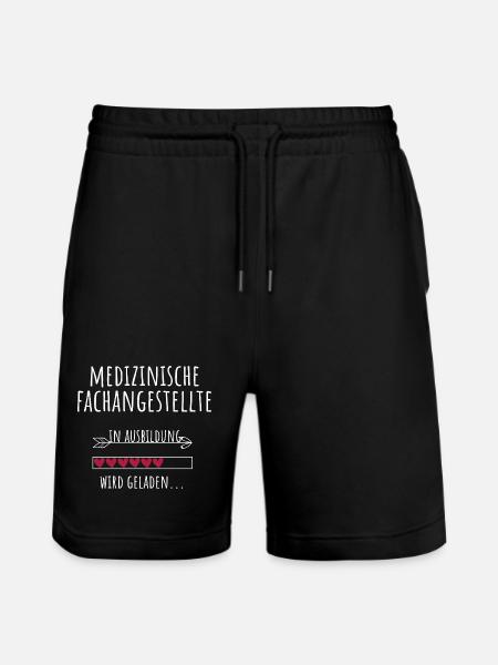 Medizinische Fachangestellte Ausbildung MFA - Stanley/Stella Unisex Bio Joggingshorts Trainer - Schwarz