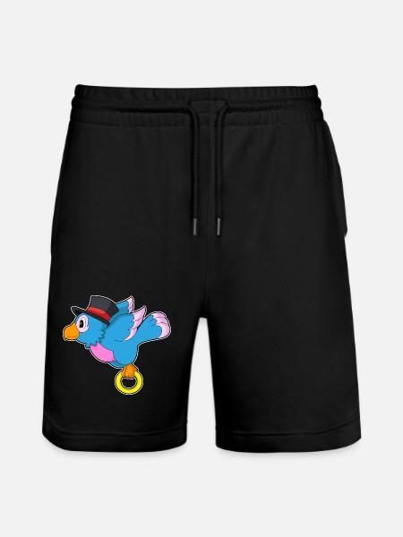 Parrot Groom Wedding Ring Wedding - Stanley/Stella Trainer Unisex Organic Jogging Shorts - black