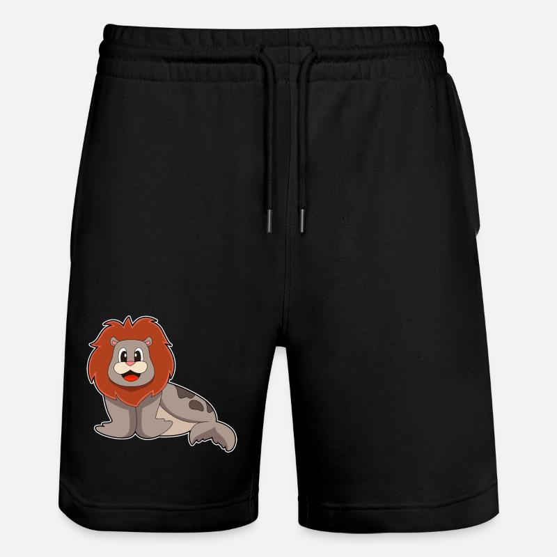 Lion de phoque - Short de jogging bio TRAINER Stanley/Stella unisexe - noir