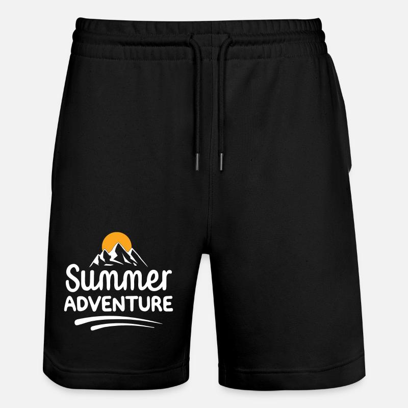 Sommer-Abenteuer - Stanley/Stella Unisex Bio Joggingshorts Trainer - Schwarz
