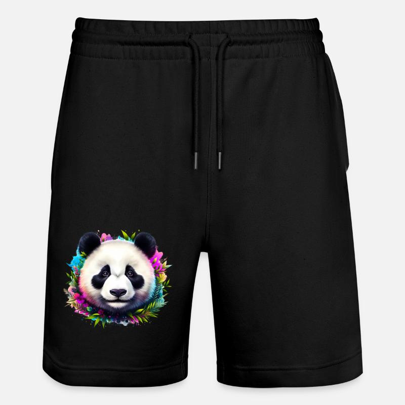 Panda - Short de jogging bio TRAINER Stanley/Stella unisexe - noir