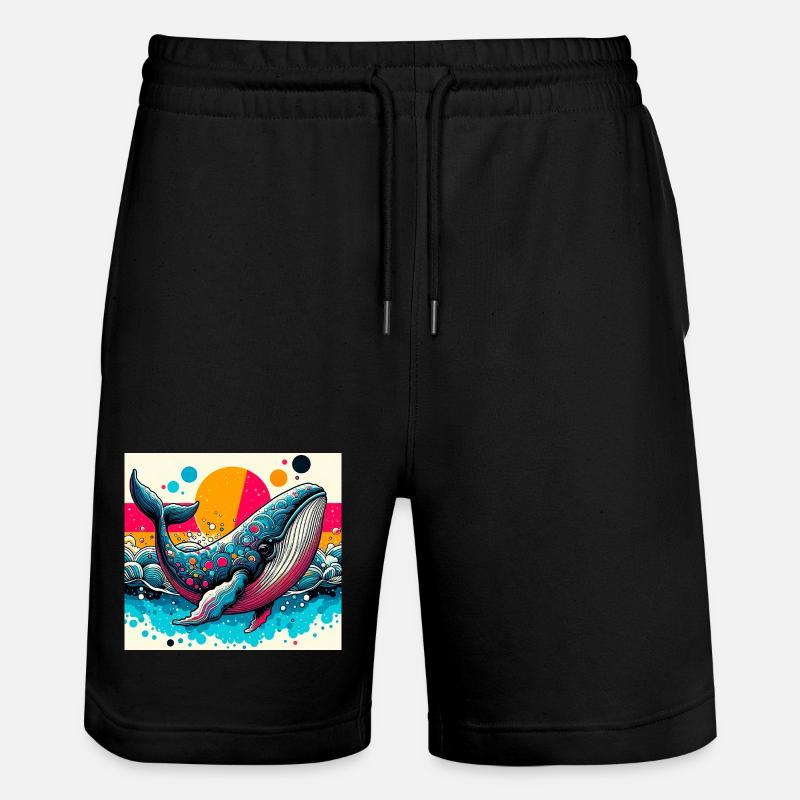 Wal - Stanley/Stella Unisex Bio Joggingshorts Trainer  - Schwarz