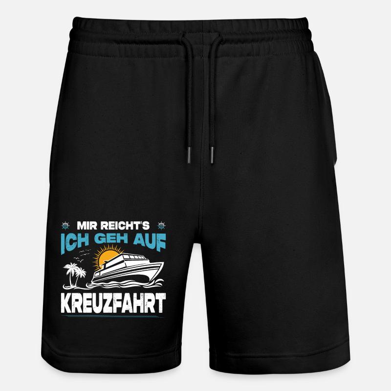 Drôle Croisière Dictons Tenues Vacances - Short de jogging bio TRAINER Stanley/Stella unisexe - noir