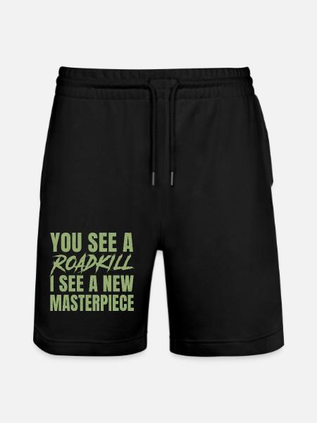 taxidermy for taxidermist design - Stanley/Stella Trainer Unisex Organic Jogging Shorts - black