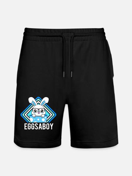 Gender Reveal Ostern Werdende Mutter - Stanley/Stella Unisex Bio Joggingshorts Trainer  - Schwarz