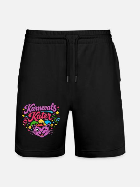 Carnival Cat Carnival Costume - Stanley/Stella Trainer Unisex Organic Jogging Shorts - black