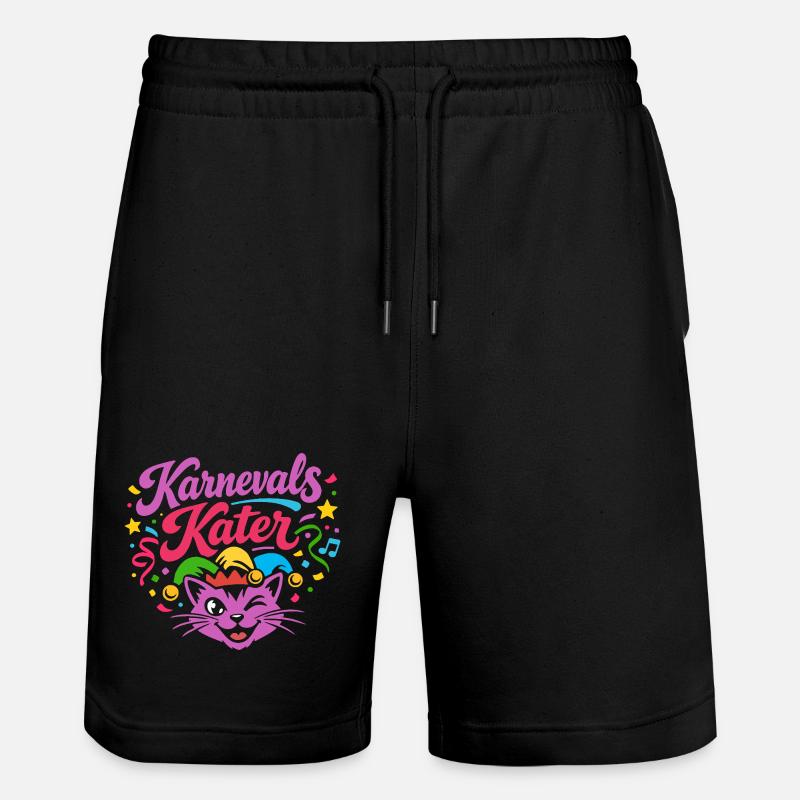 Costume de carnaval de chat - Short de jogging bio TRAINER Stanley/Stella unisexe - noir