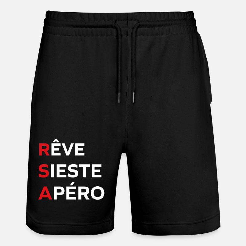 Dreams Nap Aperitif rsa - Stanley/Stella Trainer Unisex Organic Jogging Shorts - black
