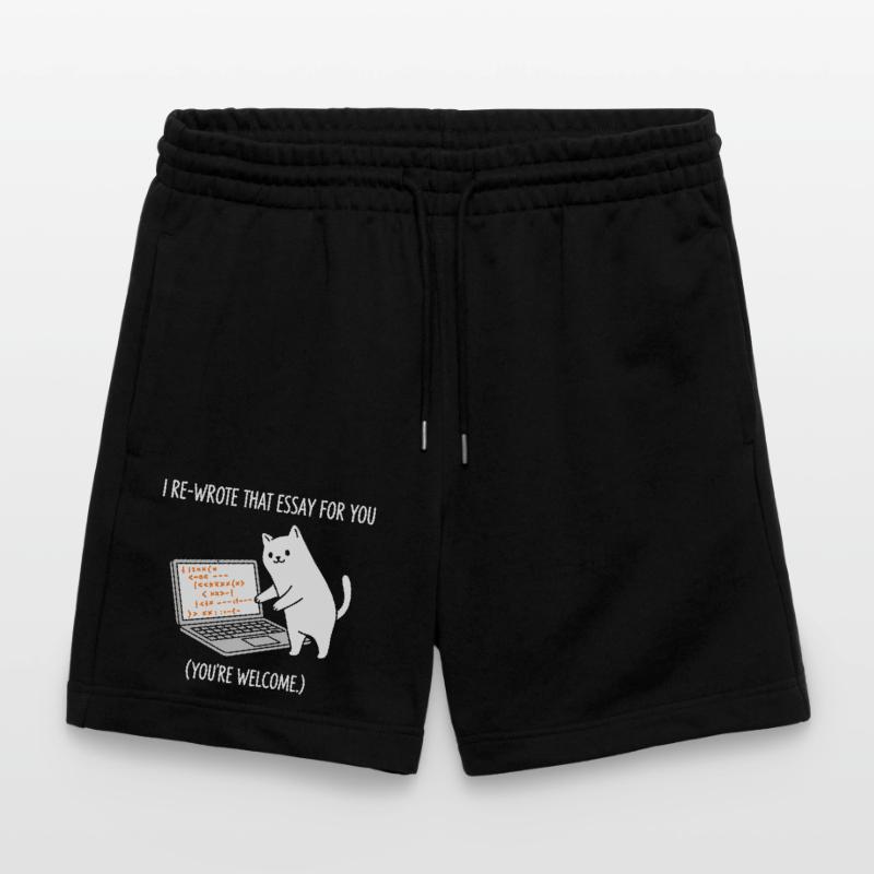 Code cat explique les tâches Short de jogging bio TRAINER Stanley/Stella unisexe