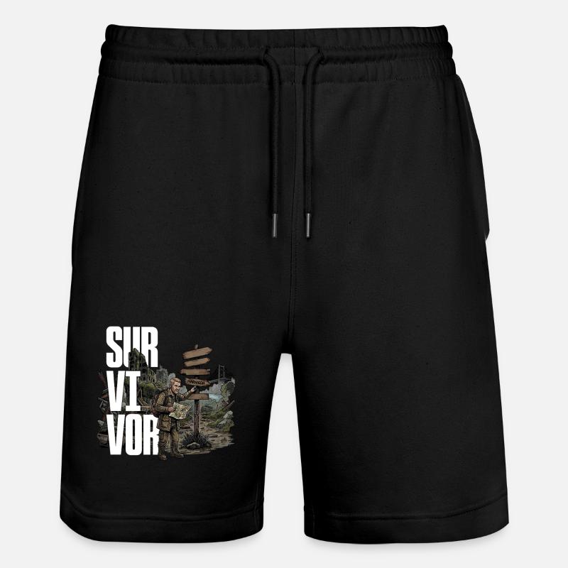 Survivant - Short de jogging bio TRAINER Stanley/Stella unisexe - noir