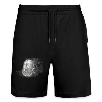 Sketchy wire rope lantern - Stanley/Stella Trainer Unisex Organic Jogging Shorts - black - Front - Nik (191cm) & Marisol (170cm)