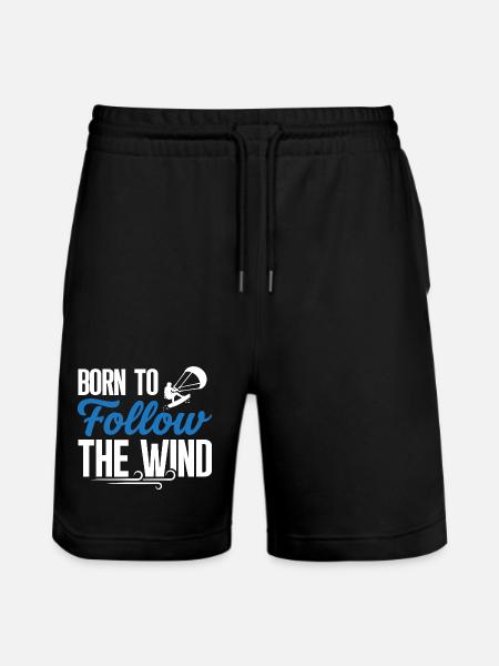 Follow – Kitesurfing T-Shirt - Stanley/Stella Unisex Bio Joggingshorts Trainer - Schwarz