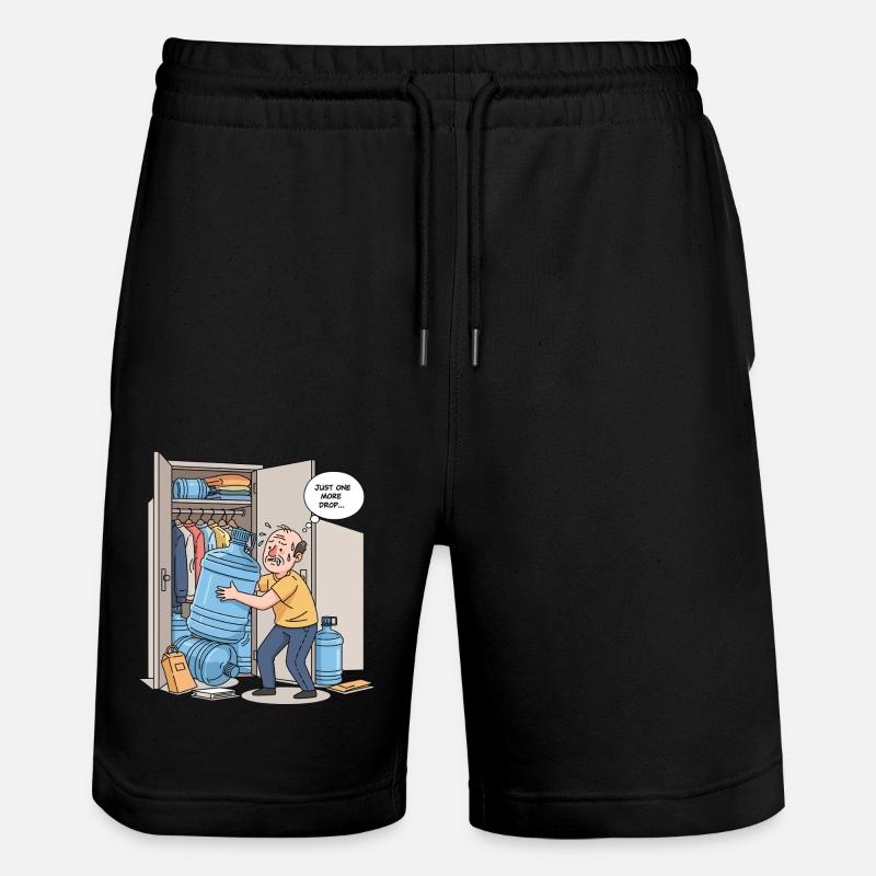 Nur ein weiterer Tropfen... - Stanley/Stella Unisex Bio Joggingshorts Trainer  - Schwarz