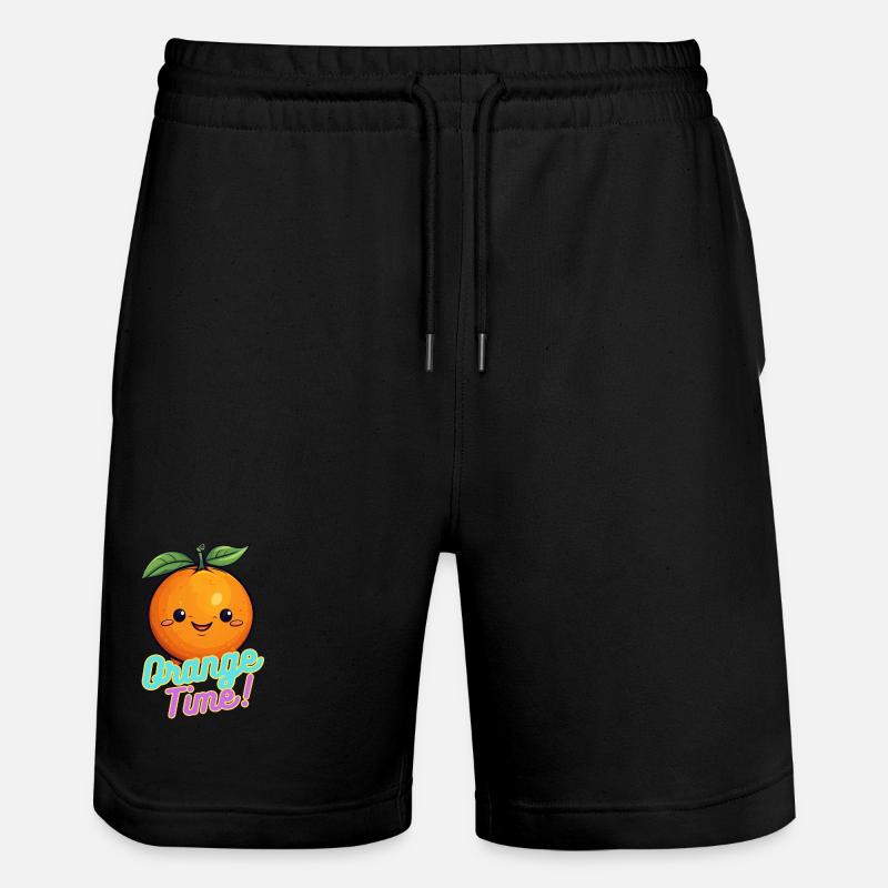 Motif de l’heure orange - Short de jogging bio TRAINER Stanley/Stella unisexe - noir