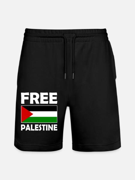 Free palestine - Stanley/Stella Trainer Unisex Organic Jogging Shorts - black