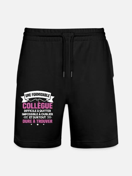 Une formidable collègue difficile - Short de jogging bio TRAINER Stanley/Stella unisexe - noir