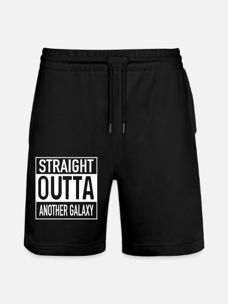 Straight OUTTA Another Galaxy - Stanley/Stella Trainer Unisex Organic Jogging Shorts - black