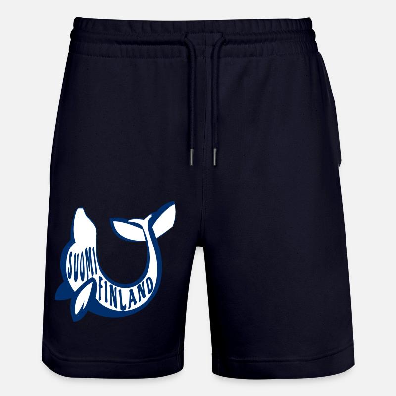 Sceau de Suomi Finlande - Short de jogging bio TRAINER Stanley/Stella unisexe - marine foncé