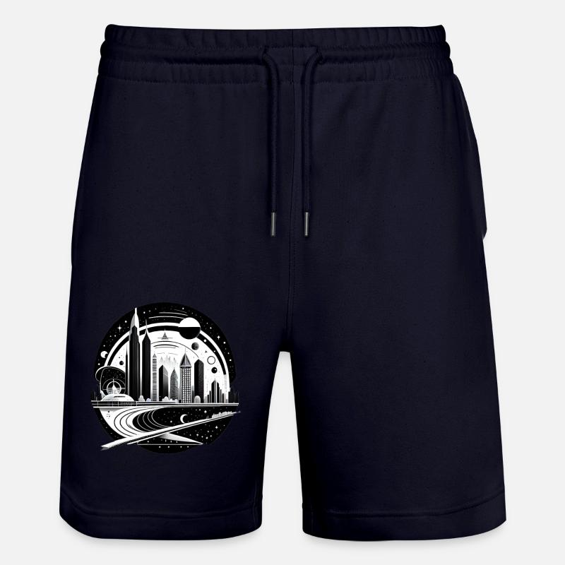 Space City 01 - Stanley/Stella Unisex Bio Joggingshorts Trainer  - Dark navy