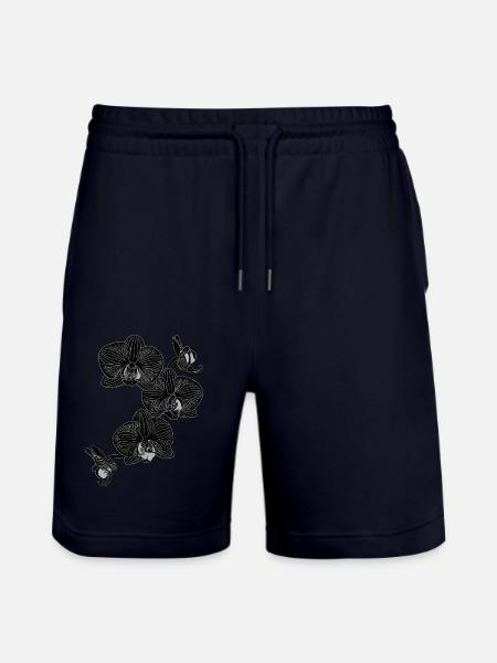 Schwarze Orchidee - Stanley/Stella Unisex Bio Joggingshorts Trainer - Dark navy