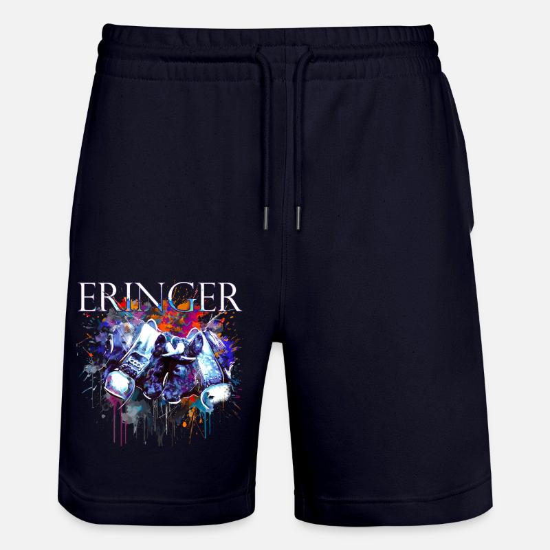 Kampfkuh, Schweizer Walliser Herdenskuh - Stanley/Stella Unisex Bio Joggingshorts Trainer  - Dark navy