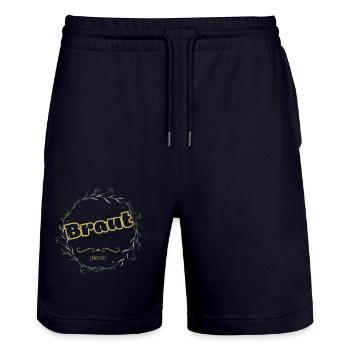 Braut - Stanley/Stella Unisex Bio Joggingshorts Trainer  - Dark navy - Vorne - Nik (191cm) & Marisol (170cm)