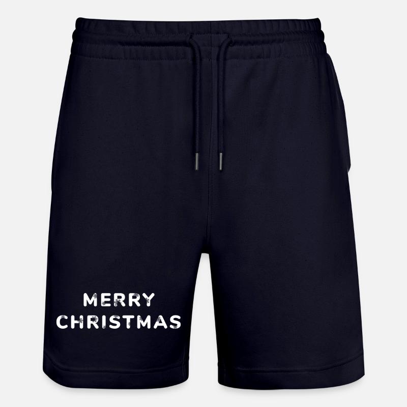 Joyeux Noël : style festif - Short de jogging bio TRAINER Stanley/Stella unisexe - marine foncé