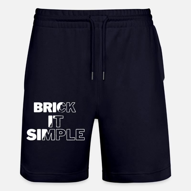 Briquer c’est simple - Short de jogging bio TRAINER Stanley/Stella unisexe - marine foncé