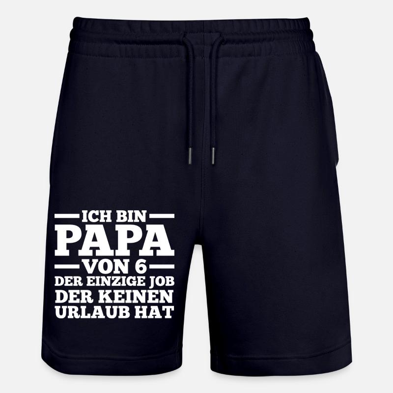 Père de 6 enfants - Short de jogging bio TRAINER Stanley/Stella unisexe - marine foncé