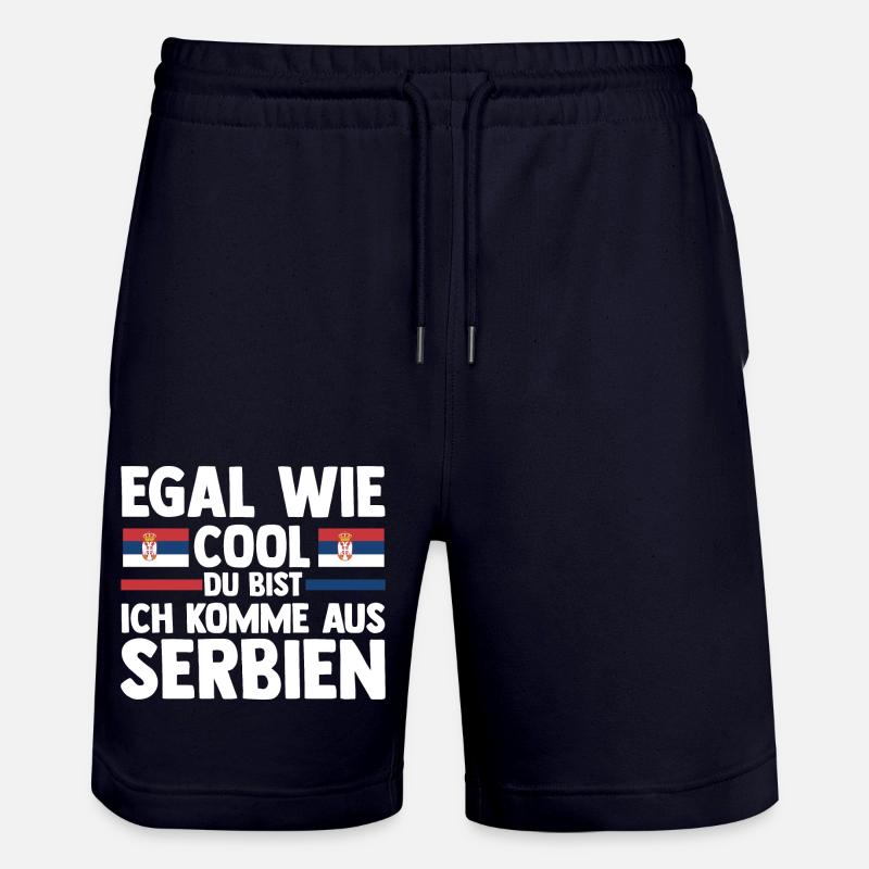 Serbe Serbe Serbie - Short de jogging bio TRAINER Stanley/Stella unisexe - marine foncé