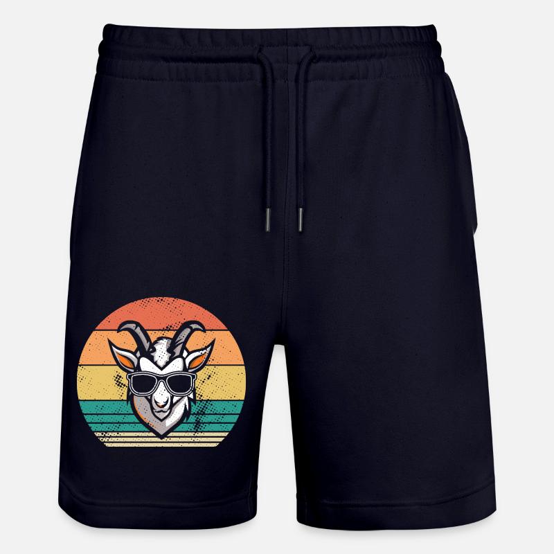 Ziegen - Stanley/Stella Unisex Bio Joggingshorts Trainer - Dark navy