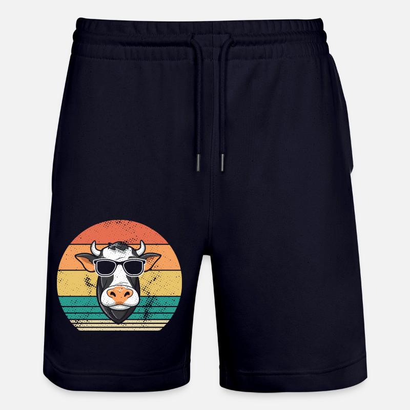 Vache Highland Bovins Vaches - Short de jogging bio TRAINER Stanley/Stella unisexe - marine foncé