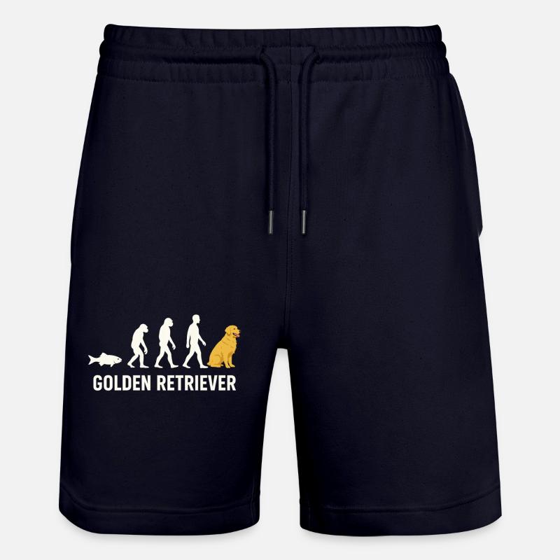 Evolution du Golden Retriever - Short de jogging bio TRAINER Stanley/Stella unisexe - marine foncé