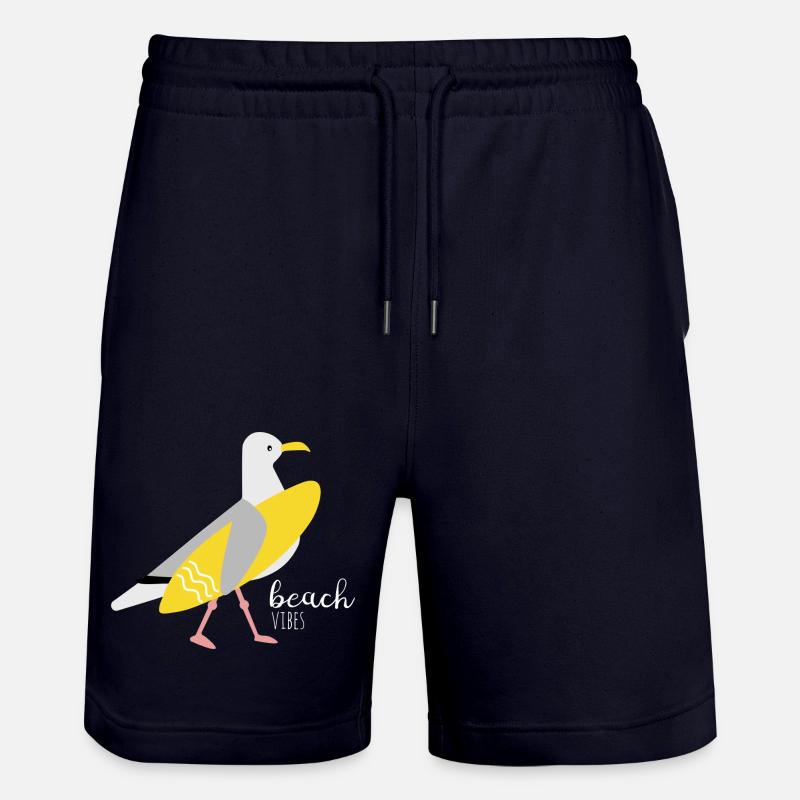 Surfer Möwe - Stanley/Stella Unisex Bio Joggingshorts Trainer - Dark navy