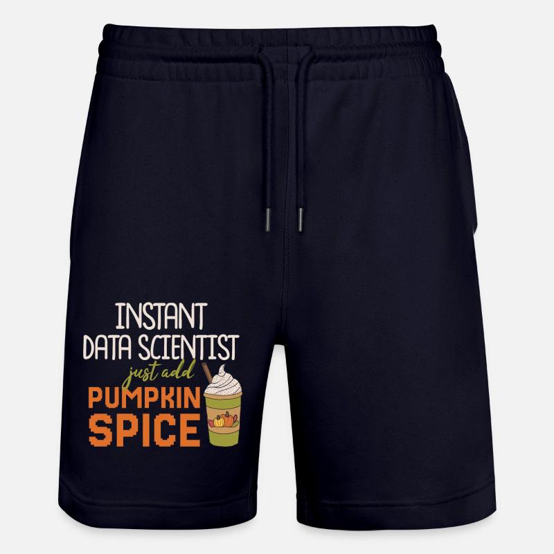 Data Scientist Thanksgiving Pumpkin Spice - Stanley/Stella Unisex Bio Joggingshorts Trainer  - Dark navy