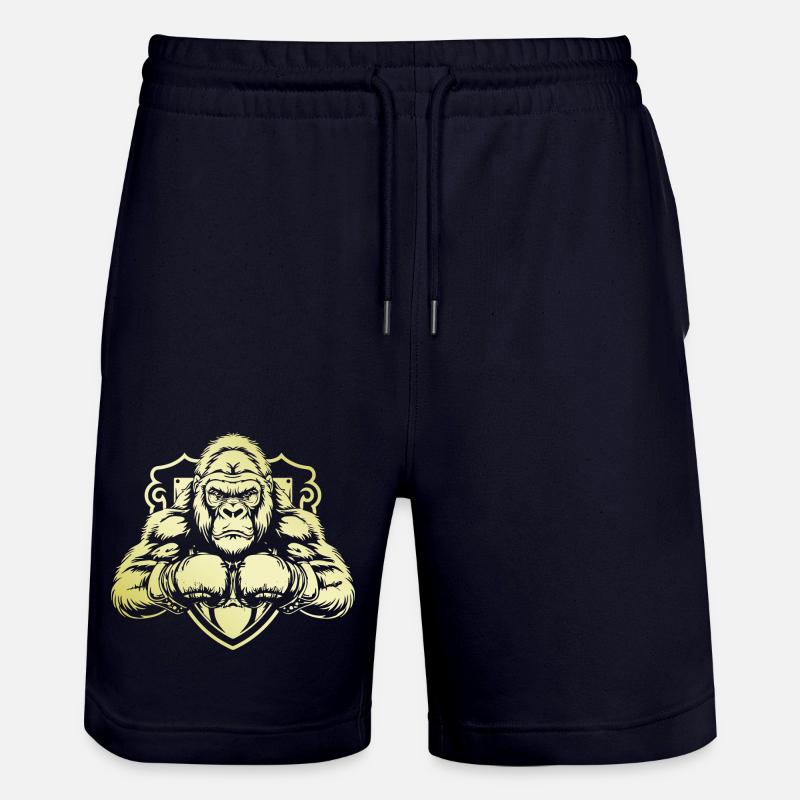 Boxer Gorille - Short de jogging bio TRAINER Stanley/Stella unisexe - marine foncé