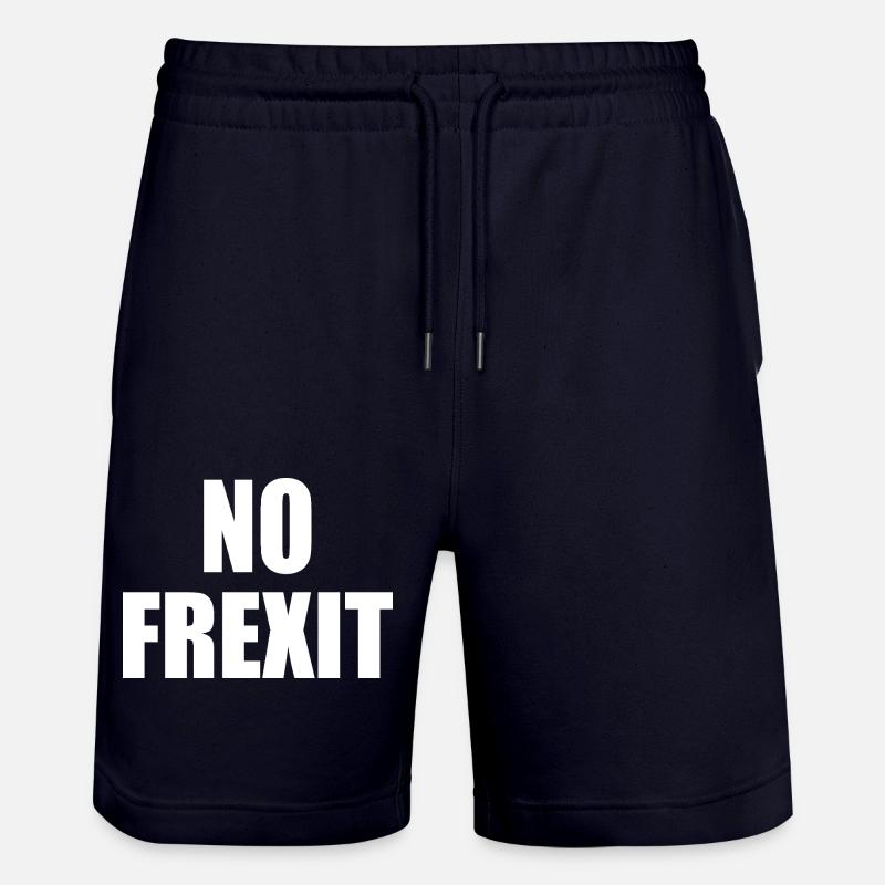 Kein Frexit - Stanley/Stella Unisex Bio Joggingshorts Trainer  - Dark navy