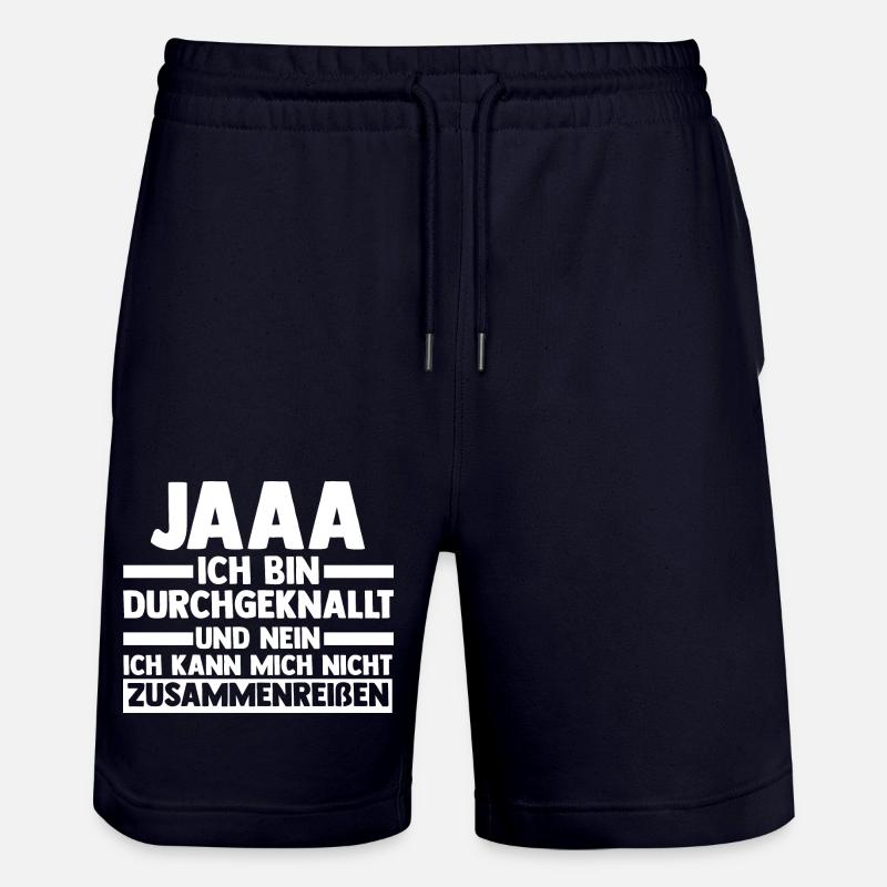 Cadeau drôle de collègues - Short de jogging bio TRAINER Stanley/Stella unisexe - marine foncé