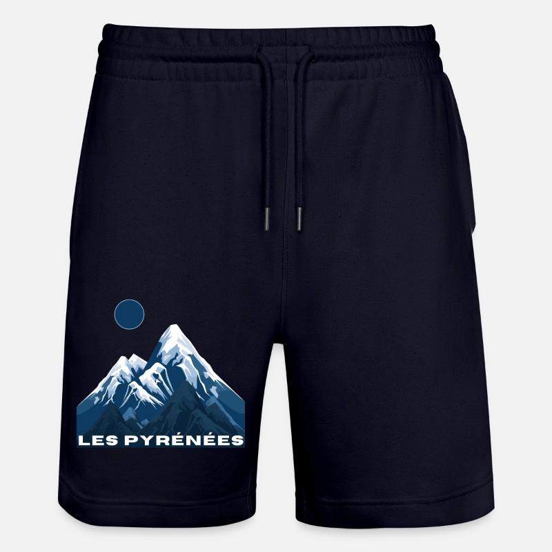 Die Pyrenäen - Geschenkidee - Stanley/Stella Unisex Bio Joggingshorts Trainer  - Dark navy