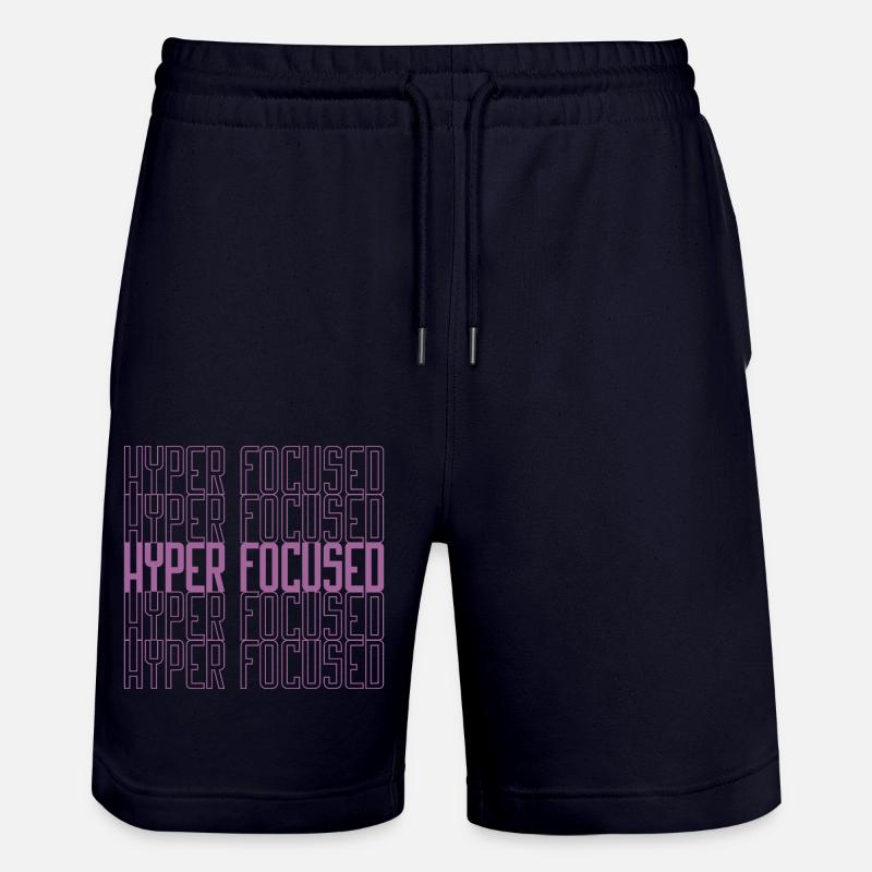Hyperfocus en rose - Short de jogging bio TRAINER Stanley/Stella unisexe - marine foncé
