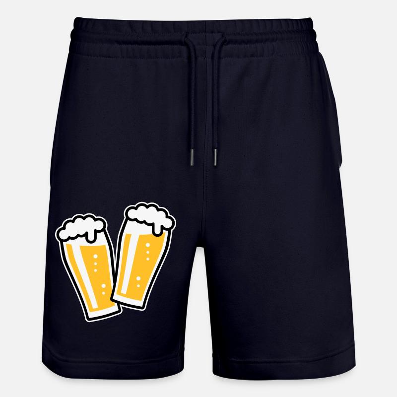 XDoppelter Willie (3) - Short de jogging bio TRAINER Stanley/Stella unisexe - marine foncé