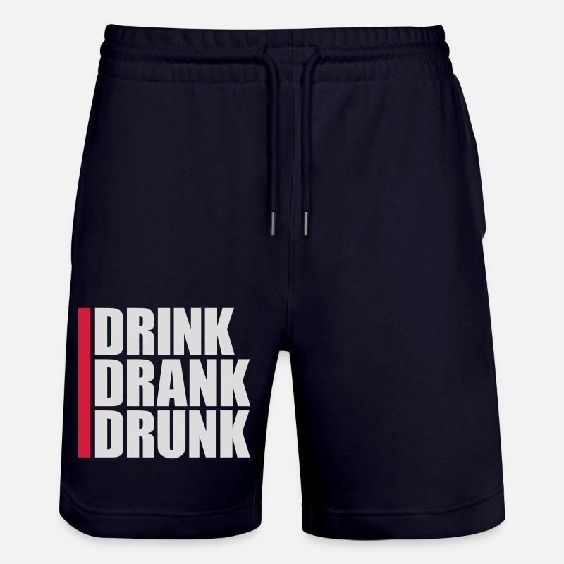 boire bu ivre citation - Short de jogging bio TRAINER Stanley/Stella unisexe - marine foncé