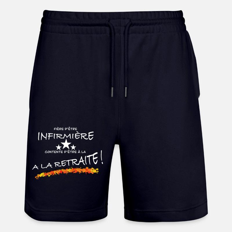 infirmière fière retraite - Short de jogging bio TRAINER Stanley/Stella unisexe - marine foncé