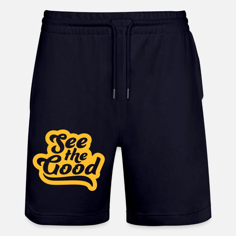 voir la bonne citation - Short de jogging bio TRAINER Stanley/Stella unisexe - marine foncé