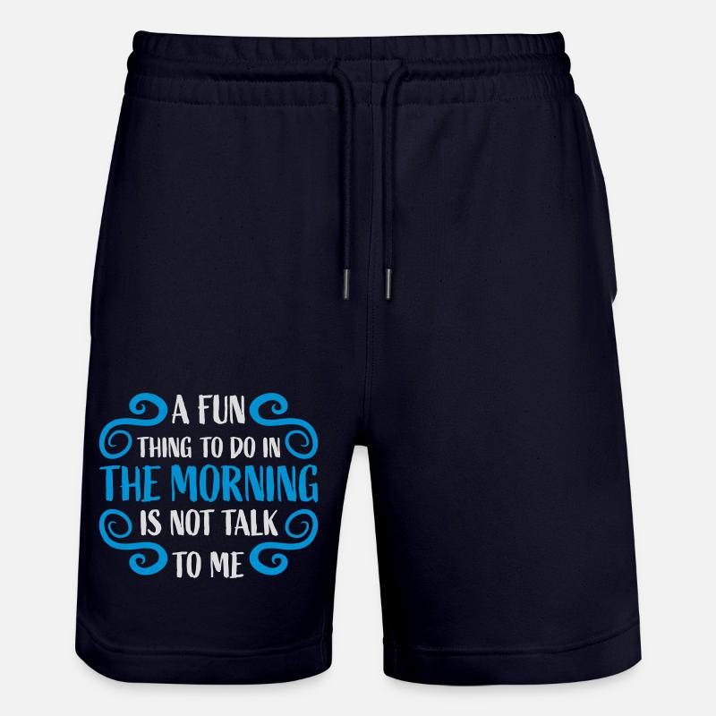 ne me parle pas - Short de jogging bio TRAINER Stanley/Stella unisexe - marine foncé