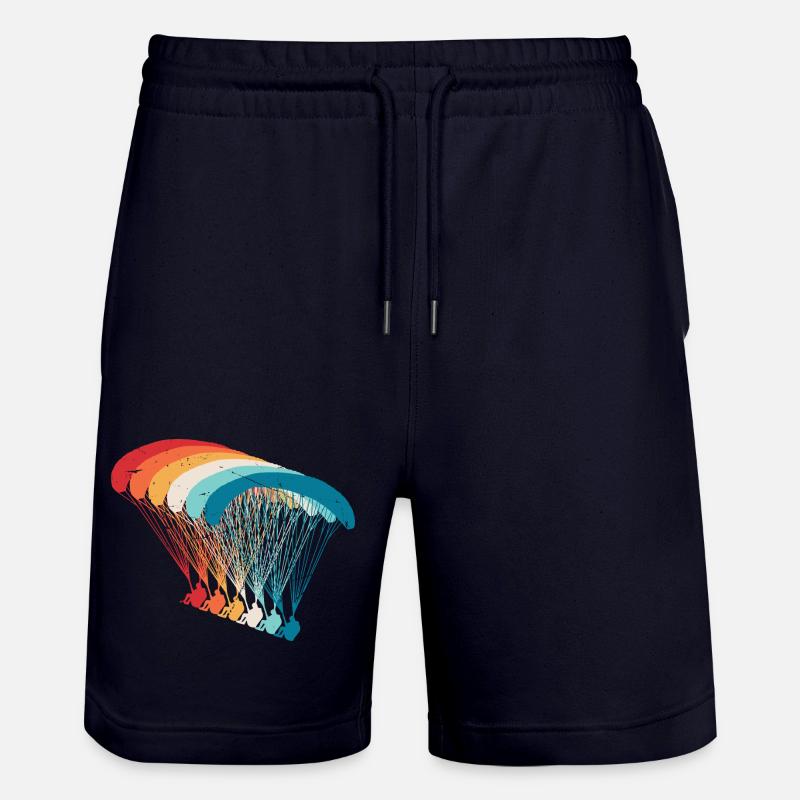 Skydive Evolution: Gleitschirm Design - Stanley/Stella Unisex Bio Joggingshorts Trainer  - Dark navy